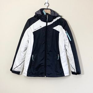 Free Country black and white 3-in-1 winter coat